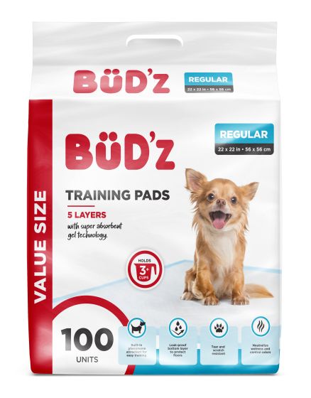 Bud'Z Disposable Puppy Pad 22"x22" (56x56cm) Dog 50pc