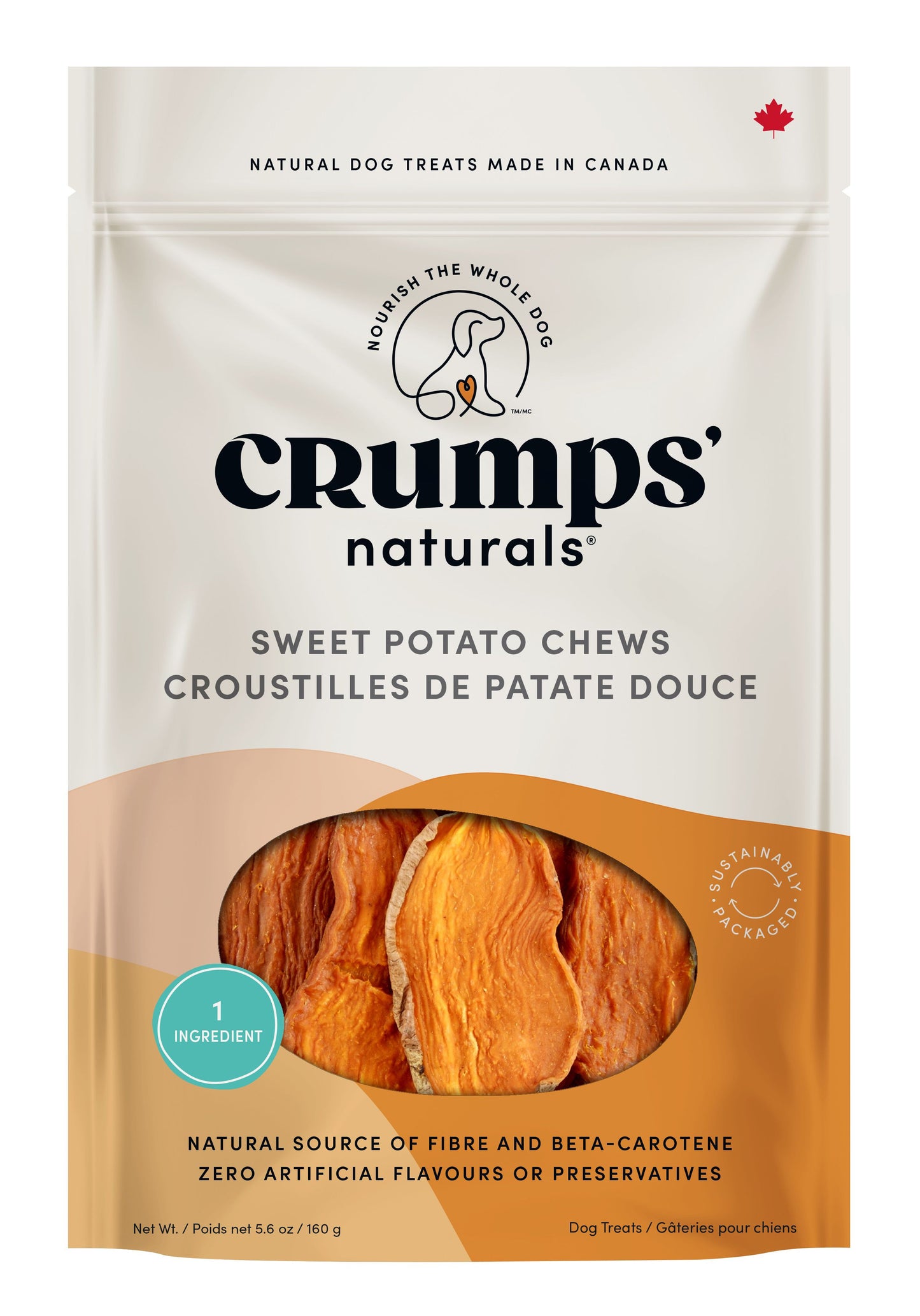 Crumps Sweet Potato Chews Dog 160g