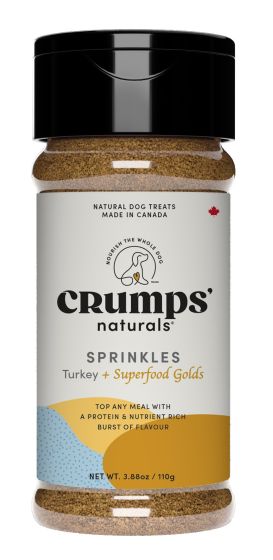 Crumps Sprinkles Turkey + Superfood Golds Meal Topper Dog 110g
