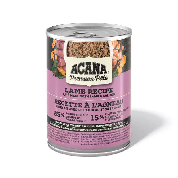 ACANA Premium Pate Wet Dog Food Lamb Recipe 363g