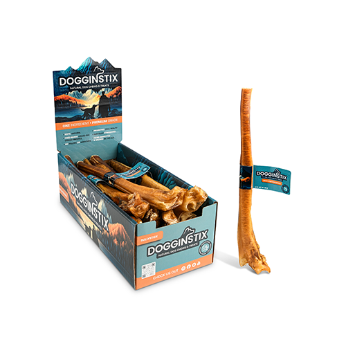 DOGGINSTIX Bully Sticks 12" Monster Natural Dog Chews & Treats