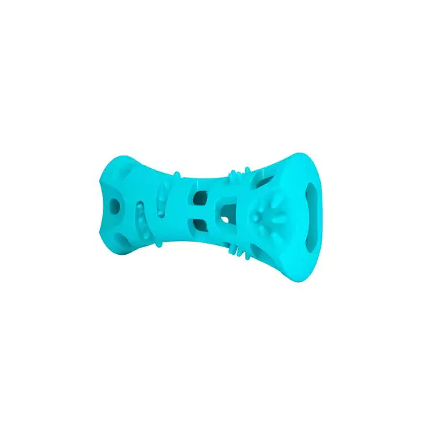 Totally Pooched Chew n' Stuff Rubber Toy, Teal