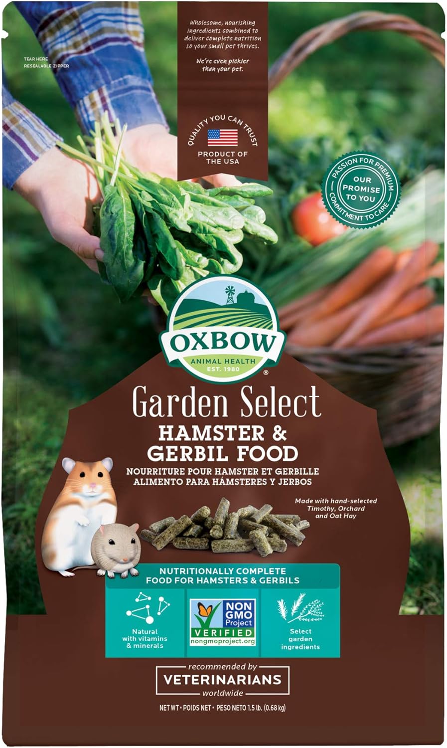 Oxbow Animal Health™ Garden Select Hamster & Gerbil Food 1.5 lb