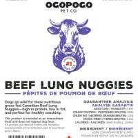 Ogopogo Pet Co.: Beef Lung Nuggies
