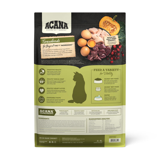 Acana Highest Protein, Grasslands Cat Food