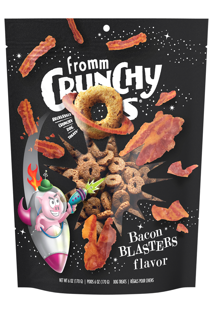 FROMM® CRUNCHY O'S® BACON BLASTERS FLAVOUR DOG TREATS