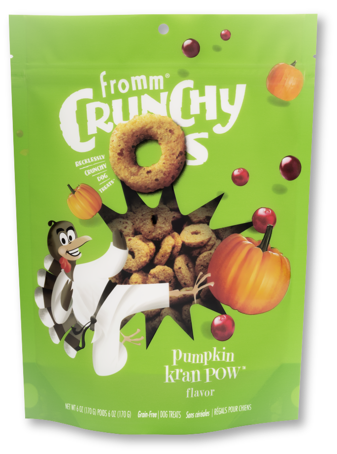FROMM® CRUNCHY O'S® PUMPKIN KRAN POW™ TREATS FOR DOGS