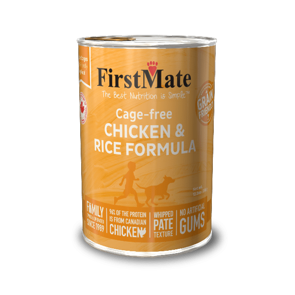 FirstMate Grain Friendly Chicken with Rice Dog Food Can