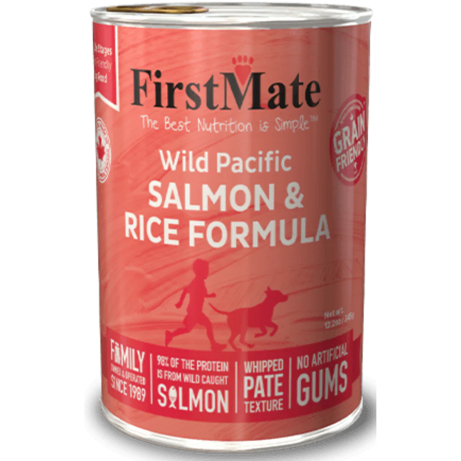 FirstMate Grain Friendly Salmon with Rice Dog Food Can