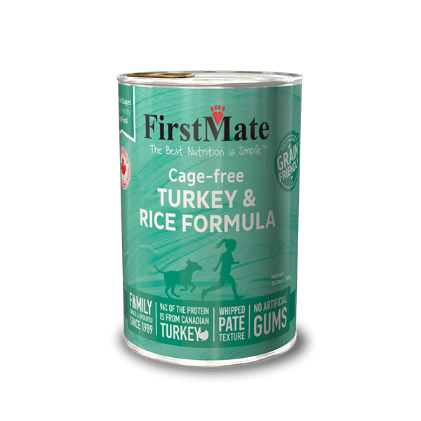 FirstMate Grain Friendly Turkey with Rice Dog Food Can