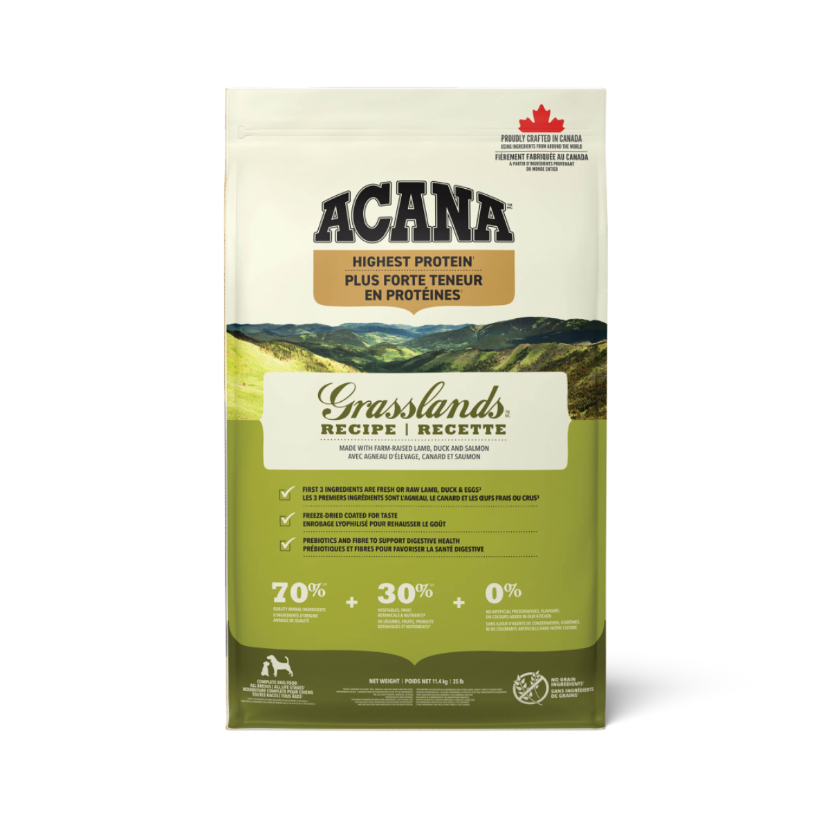 Acana Highest Protein, Grasslands Dog Food