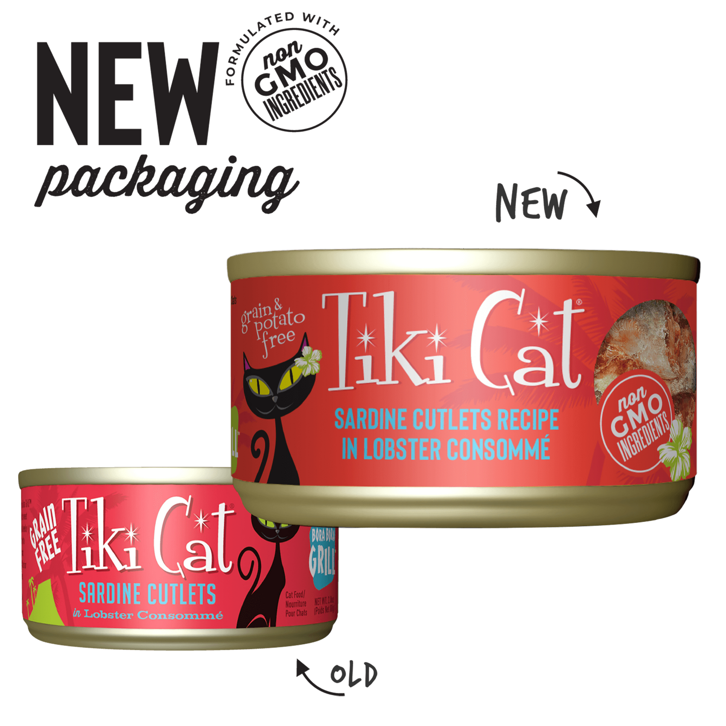 Tiki Cat® Grill™ Sardine Cutlets Recipe in Lobster Consommé Wet Cat Food