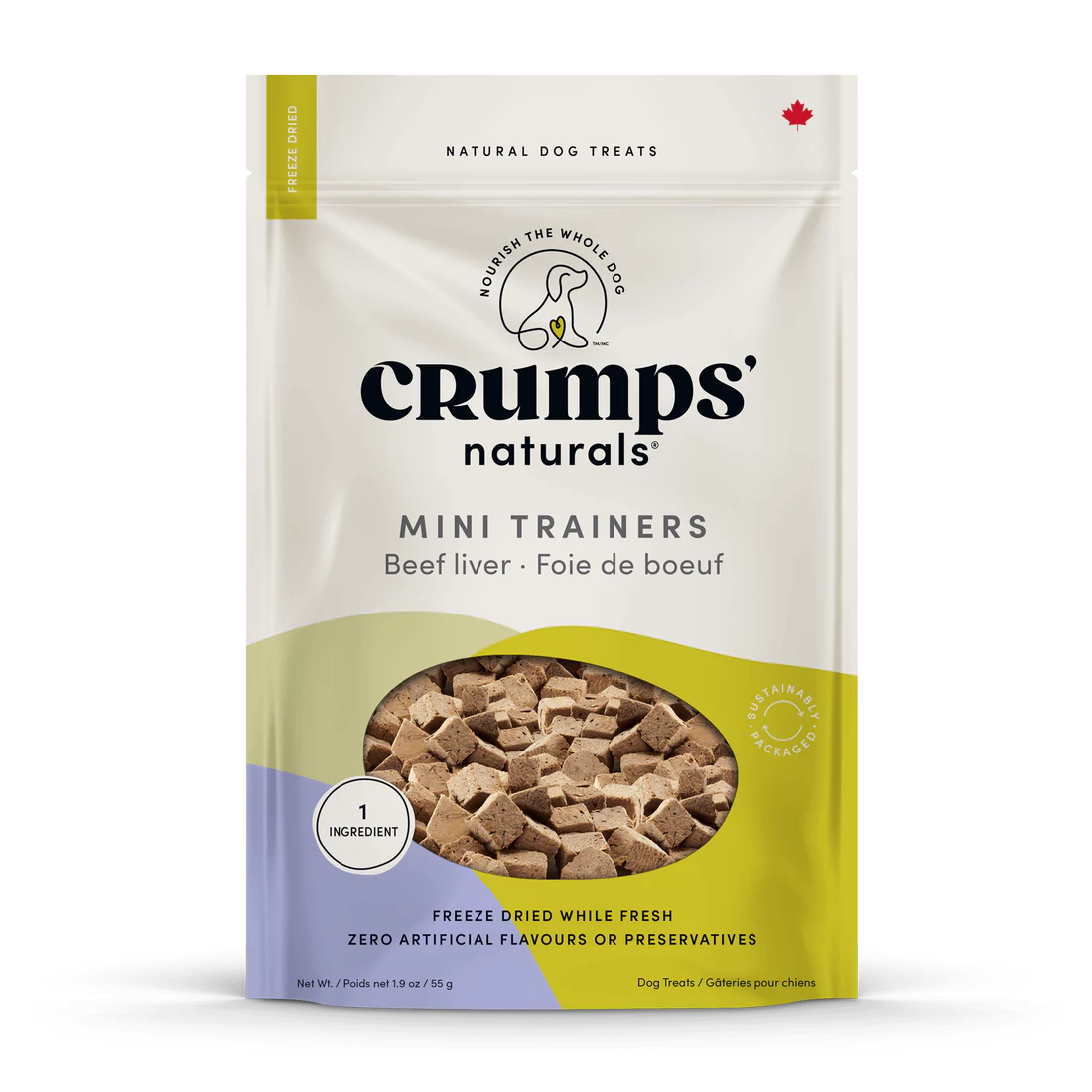 Crumps' Naturals Freeze-Dried Beef Liver Mini Trainers