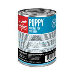 ORIJEN Premium Wet Dog Food Puppy Poultry + Fish Pate Recipe 363g