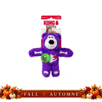 Kong® HALLOWEEN Wild Knots Skeleton Bear Assorted Small/Medium Dog Toy