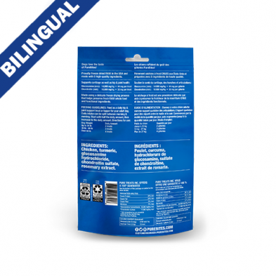 PUREBITES®+ HIP & JOINT FORMULA FREEZE DRIED DAILY HEALTH SUPPLEMENT FOR DOGS