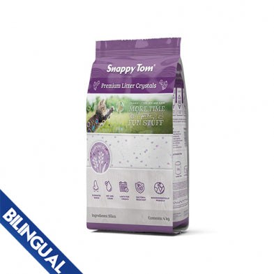 SNAPPY TOM® LAVENDER CRYSTAL CAT LITTER 4 KG