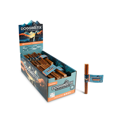 DOGGINSTIX Bully Sticks 6" Standard Natural Dog Chews & Treats