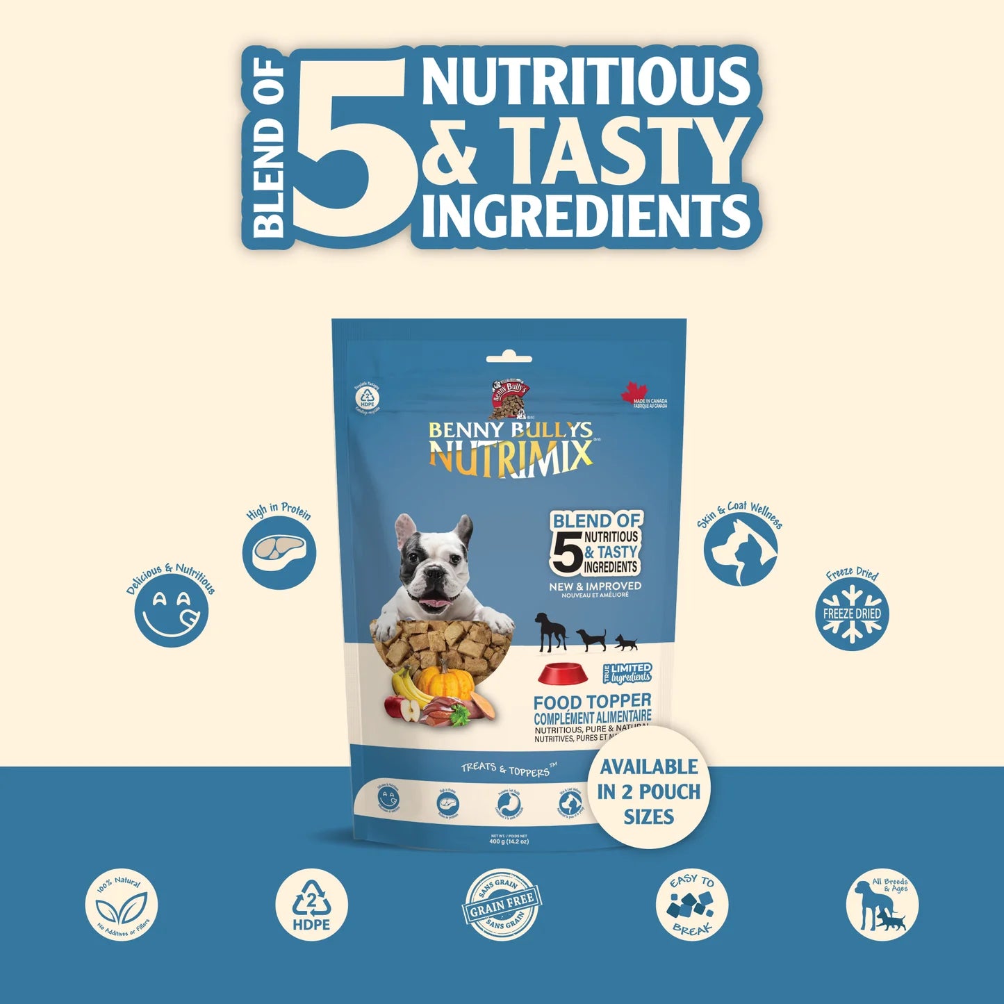 Benny Bullys Nutrimix Food Topper Dog
