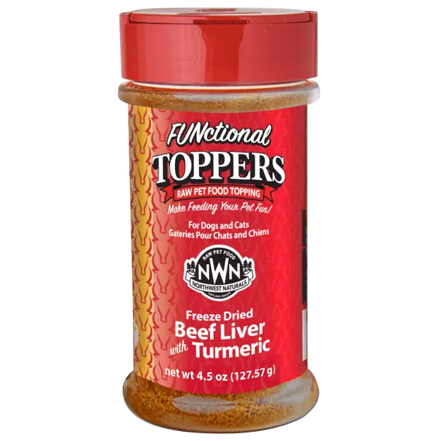 Northwest Naturals Functional Toppers 128g- Beef Liver w/ Tumeric