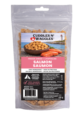 Cuddles N'Waggles Freeze Dried Salmon Treats for Dogs & Cats