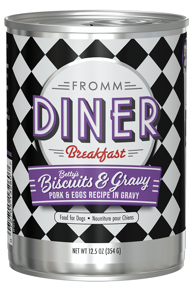 FROMM® DINER BETTY'S BISCUITS & GRAVY PORK & EGGS RECIPE IN GRAVY WET DOG FOOD