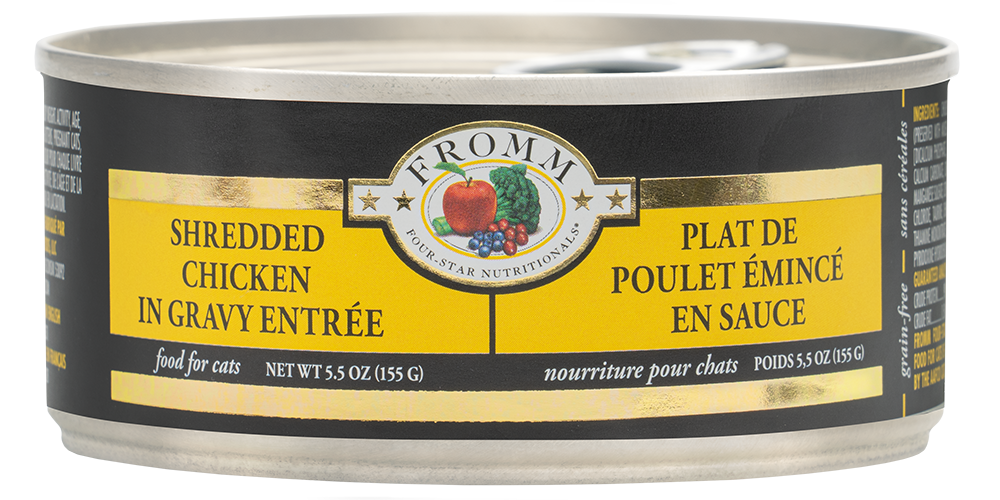 FROMM® FOUR STAR NUTRITIONALS® SHREDDED CHICKEN IN GRAVY ENTRÉE WET CAT FOOD