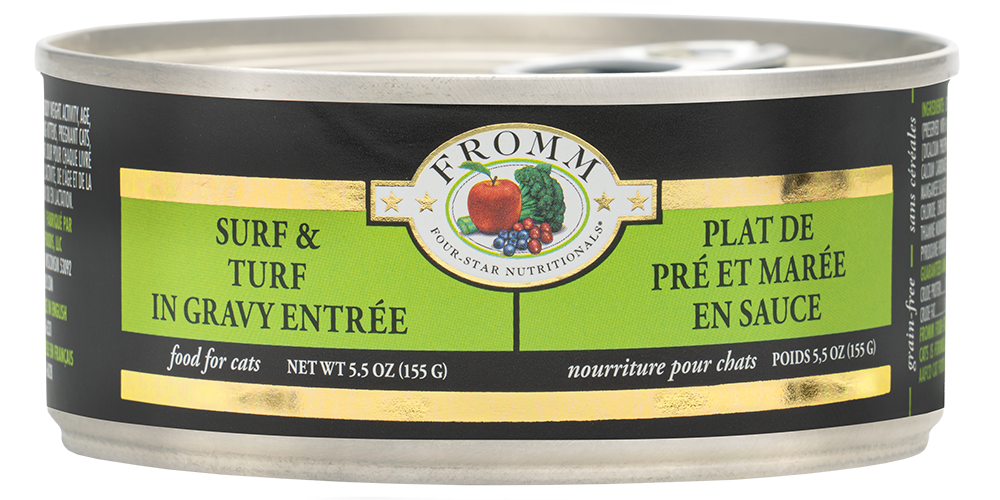 FROMM® FOUR STAR NUTRITIONALS® SURF & TURF IN GRAVY ENTRÉE WET CAT FOOD