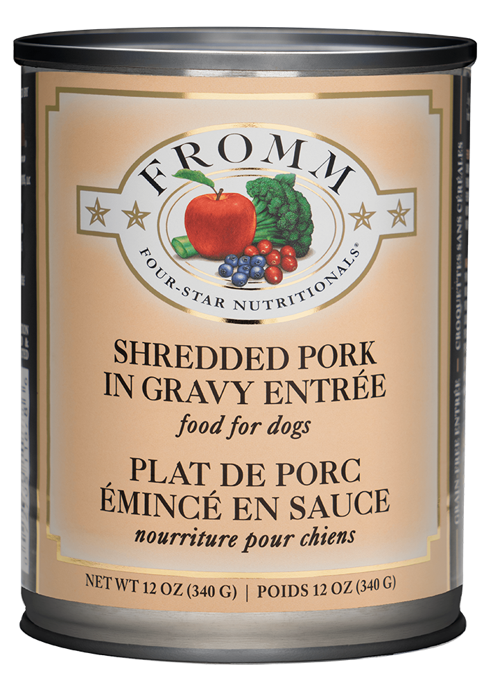 FROMM® FOUR STAR NUTRITIONALS® SHREDDED PORK IN GRAVY ENTRÉE