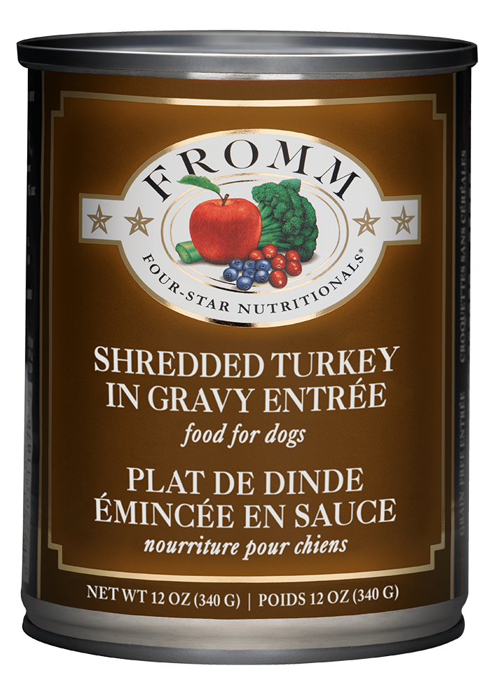 FROMM® FOUR STAR NUTRITIONALS® SHREDDED TURKEY IN GRAVY ENTRÉE