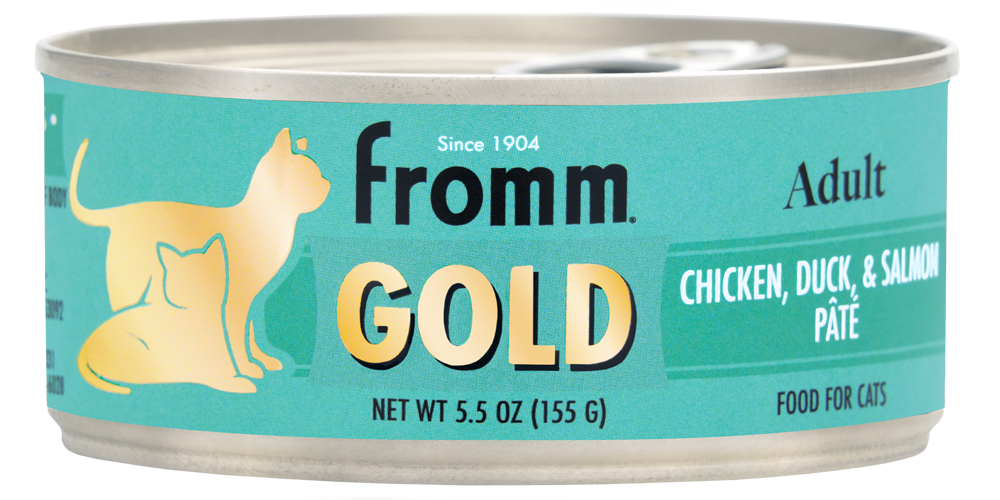 FROMM® GOLD ADULT CHICKEN, DUCK, & SALMON PÂTÉ FOOD FOR CATS