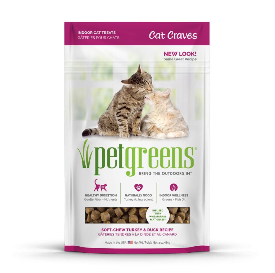 Pet Greens® Cat Craves Turkey & Duck Recipe Cat Treat 3 oz