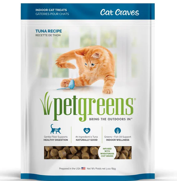 Pet Greens® Cat Craves Tuna Recipe Cat Treat 3 oz