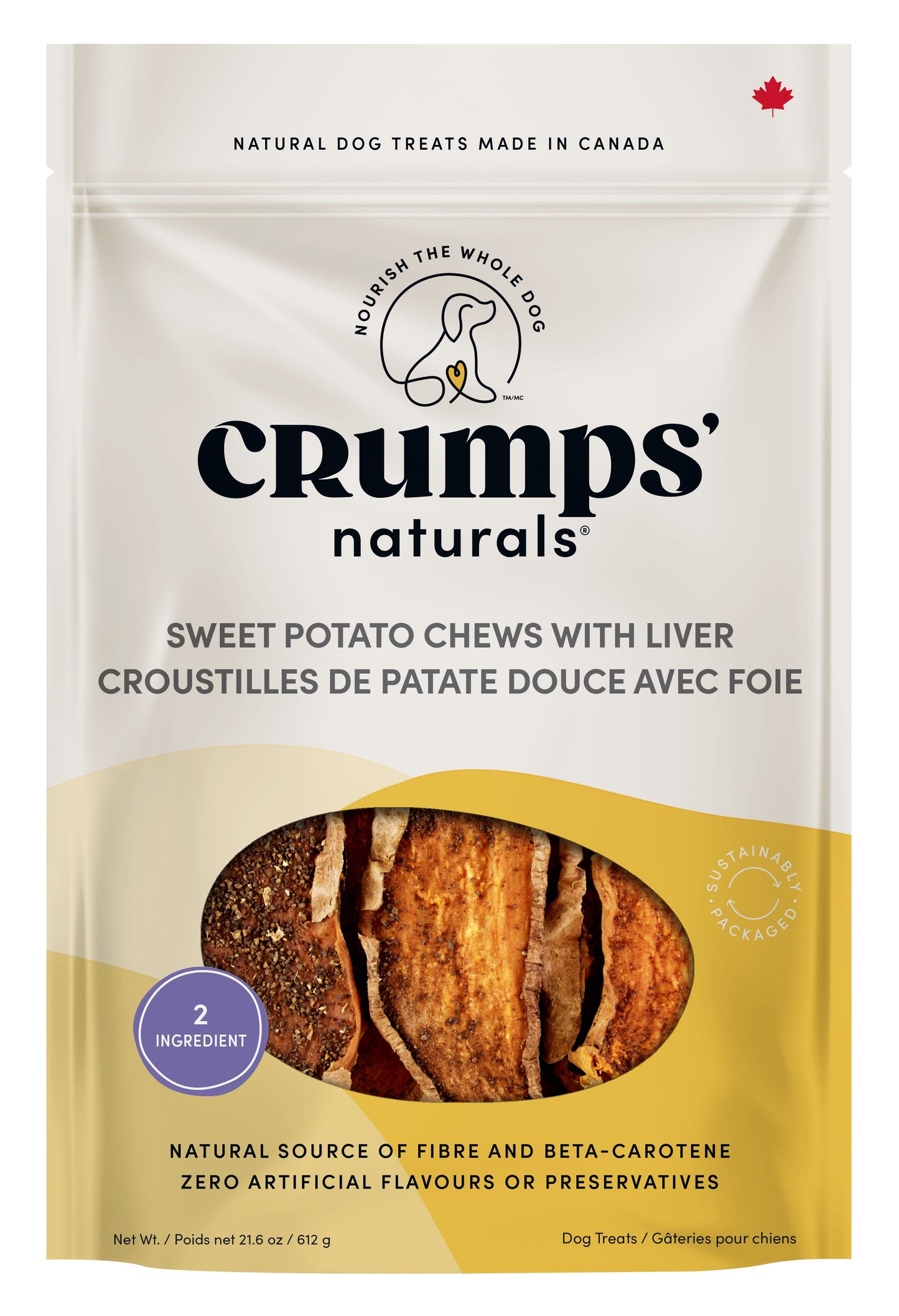 Crumps Sweet Potato And Liver Chews Dog 612g