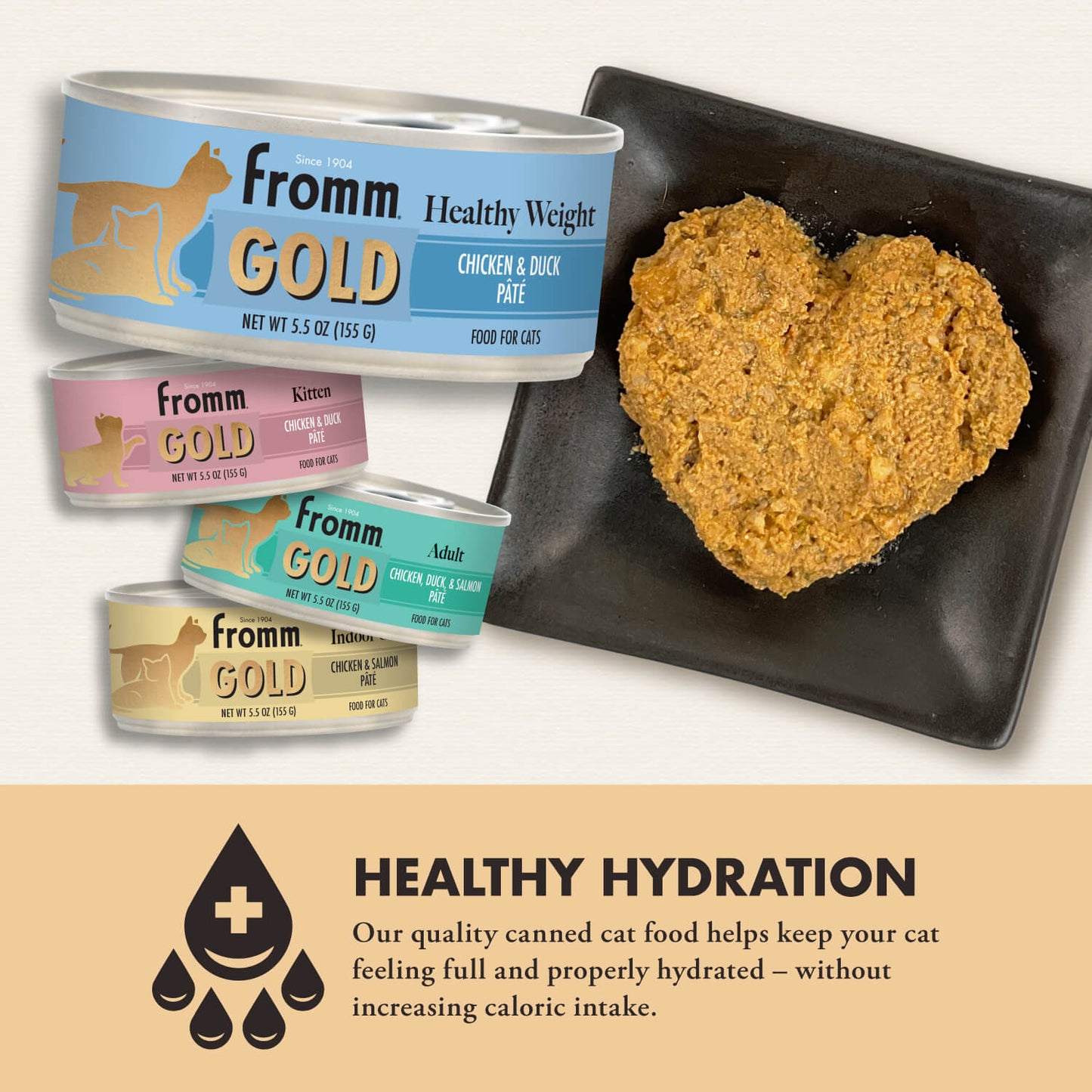 FROMM® GOLD HEALTHY WEIGHT CHICKEN & DUCK PÂTÉ FOOD FOR CATS