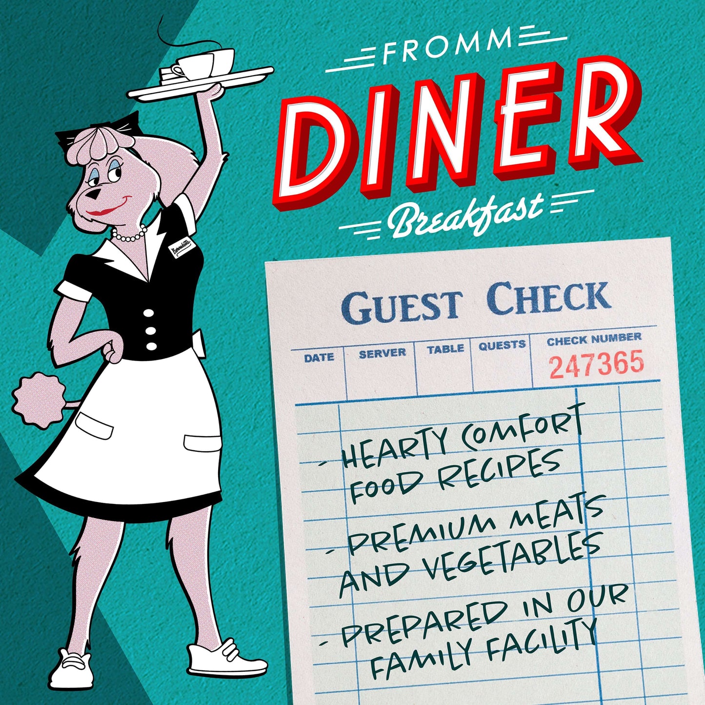 FROMM® DINER BREAKFAST MADDIE'S MORNING HASH BEEF & SWEET POTATO RECIPE WET DOG FOOD
