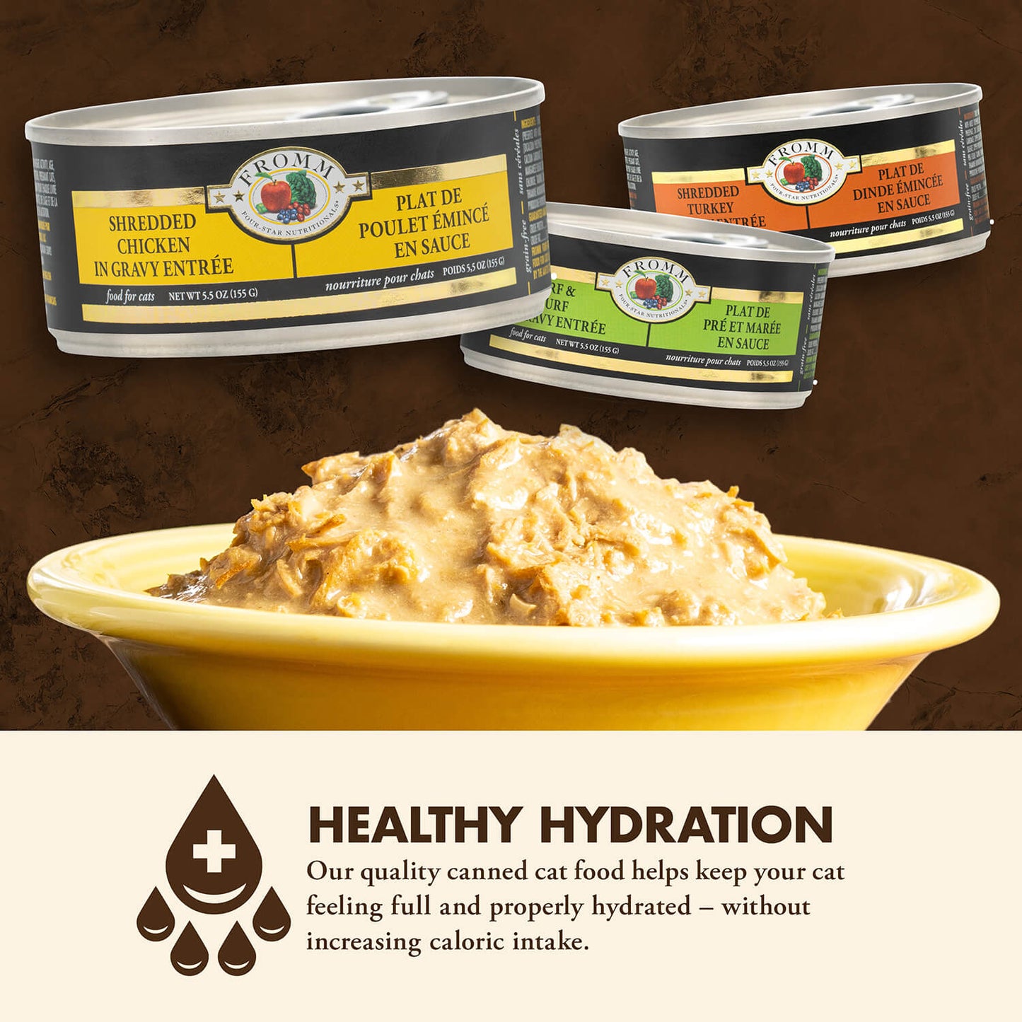 FROMM® FOUR STAR NUTRITIONALS® SHREDDED CHICKEN IN GRAVY ENTRÉE WET CAT FOOD