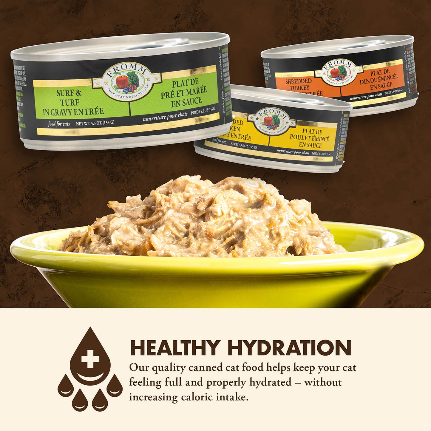 FROMM® FOUR STAR NUTRITIONALS® SURF & TURF IN GRAVY ENTRÉE WET CAT FOOD