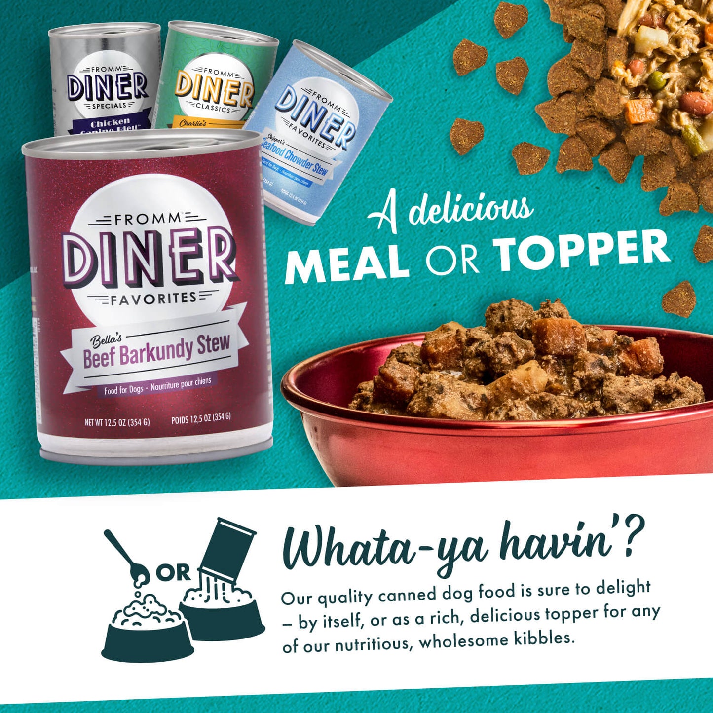FROMM® DINER FAVORITES BELLA'S BEEF BARKUNDY STEW WET DOG FOOD