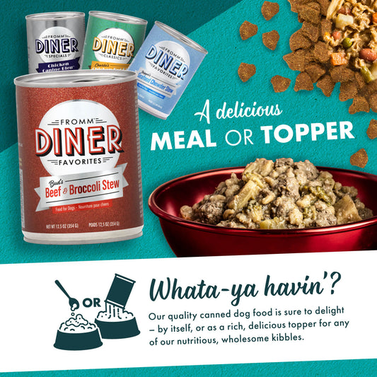 FROMM® DINER FAVORITES BUD'S BEEF & BROCCOLI STEW WET DOG FOOD