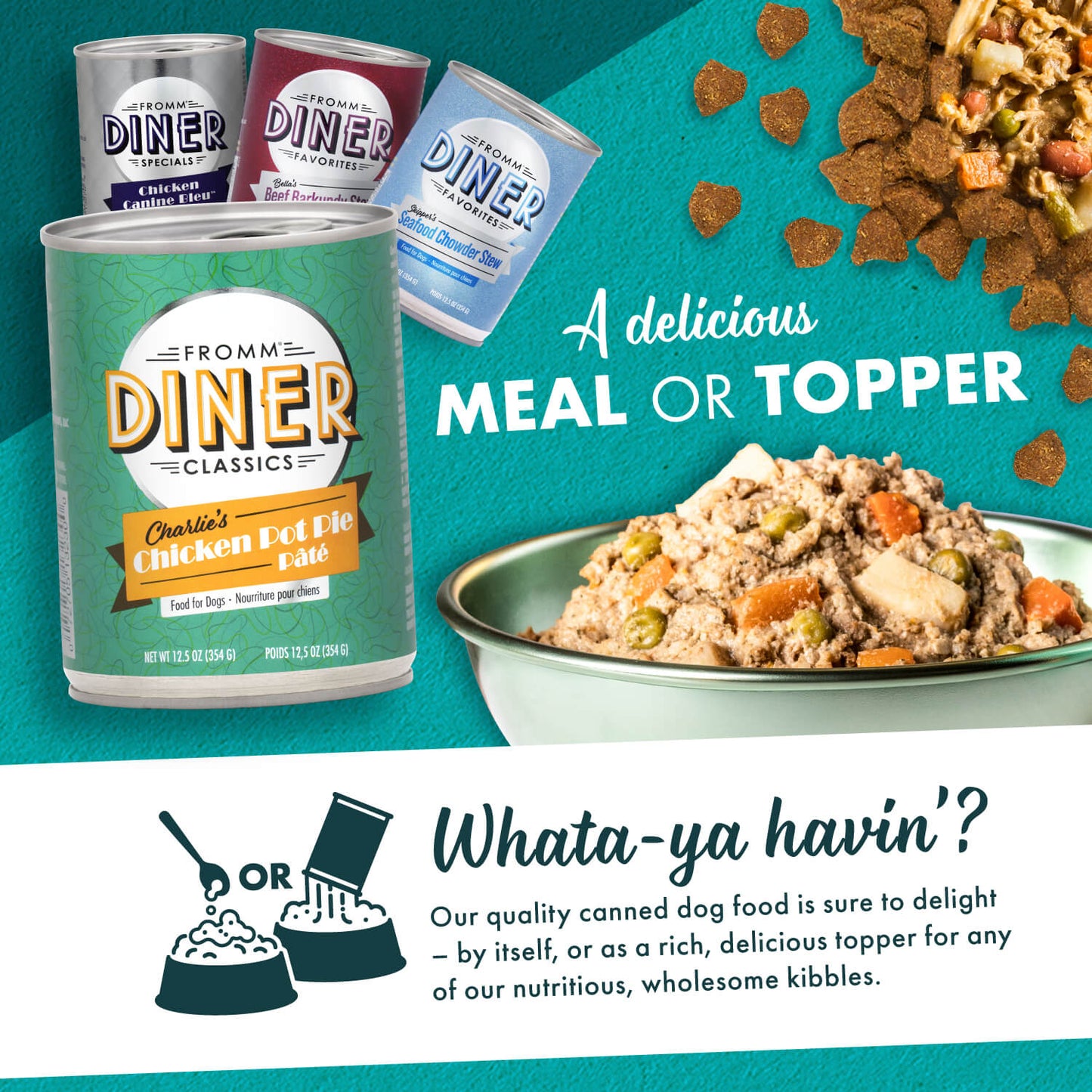 FROMM® DINER CLASSICS CHARLIE’S CHICKEN POT PIE PÂTÉ WET DOG FOOD