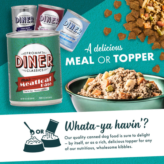 FROMM® DINER CLASSICS MILO'S MEATLOAF PÂTÉ WET DOG FOOD