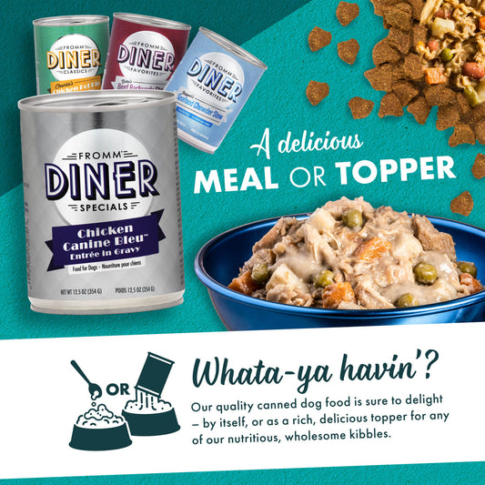 FROMM® DINER SPECIALS CHICKEN CANINE BLEU™ ENTRÉE IN GRAVY WET DOG FOOD