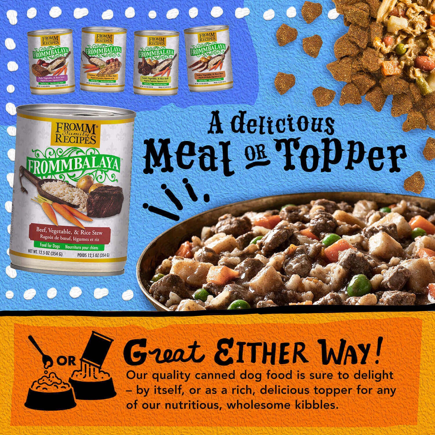 FROMM® FROMMBALAYA™ BEEF, VEGETABLE, & RICE STEW WET DOG FOOD