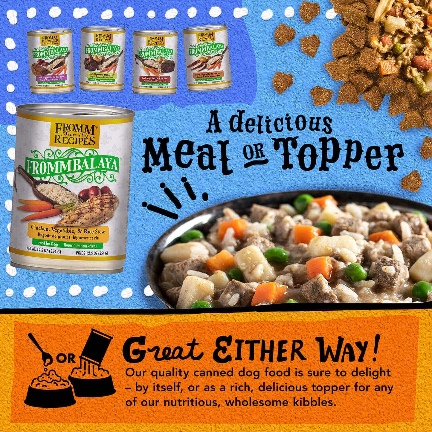 FROMM® FROMMBALAYA™ CHICKEN, VEGETABLE, & RICE STEW WET DOG FOOD