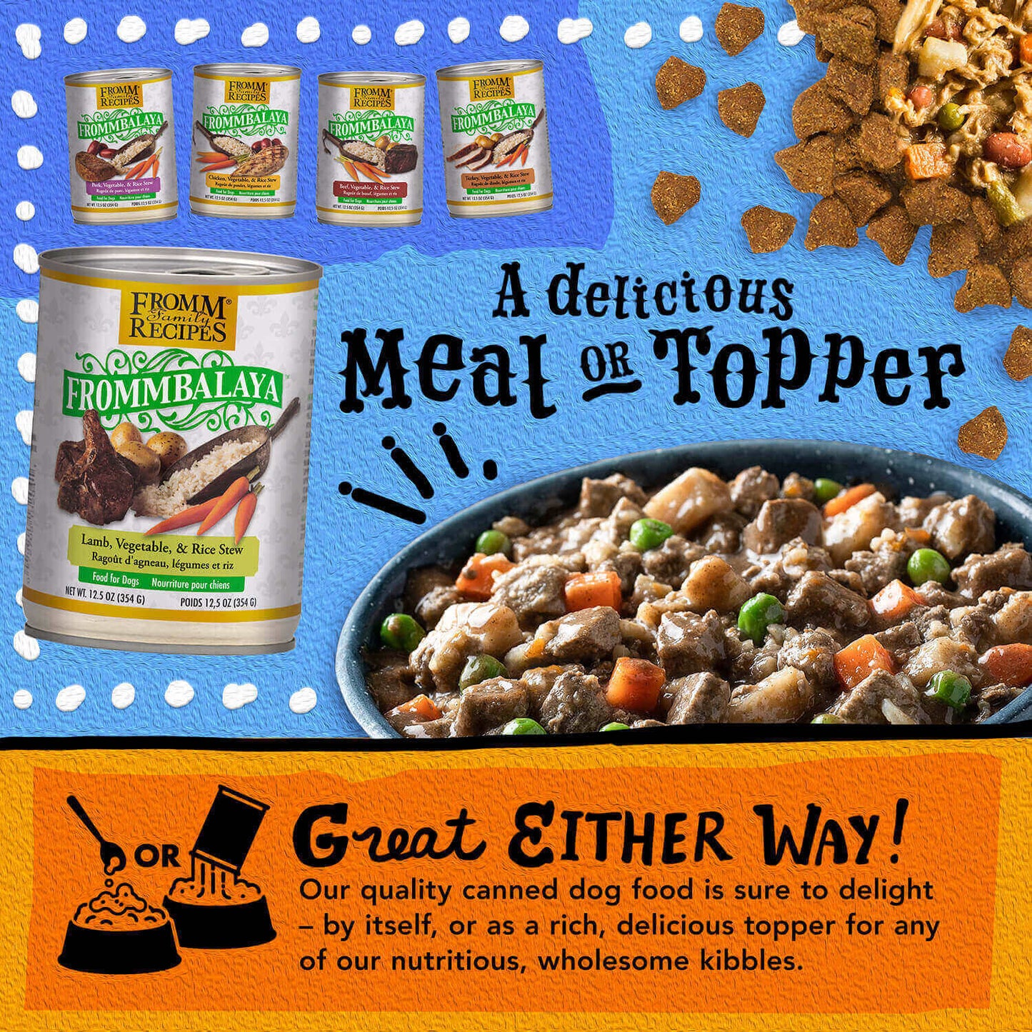 FROMM® FROMMBALAYA™ LAMB, VEGETABLE, & RICE STEW WET DOG FOOD