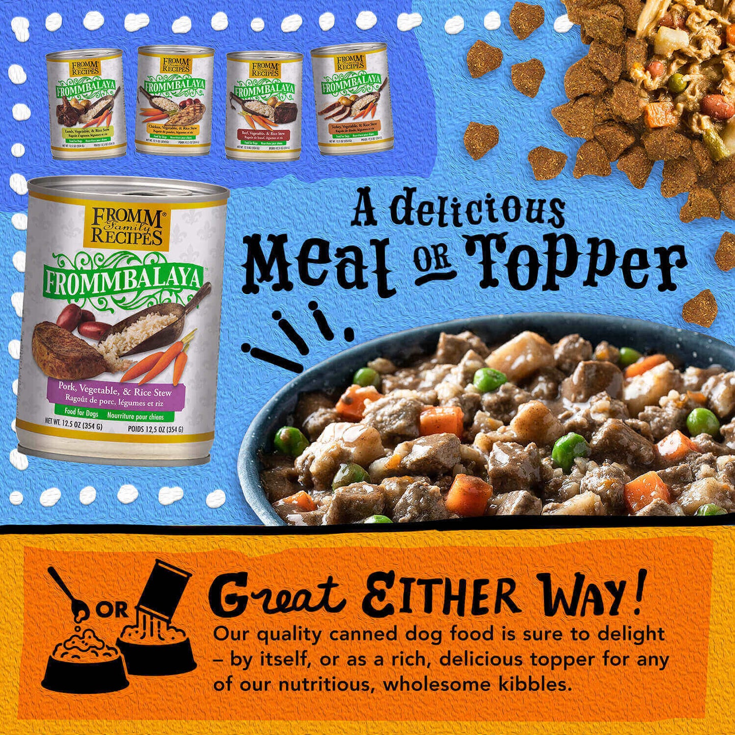 FROMM® FROMMBALAYA™ PORK, VEGETABLE, & RICE STEW WET DOG FOOD