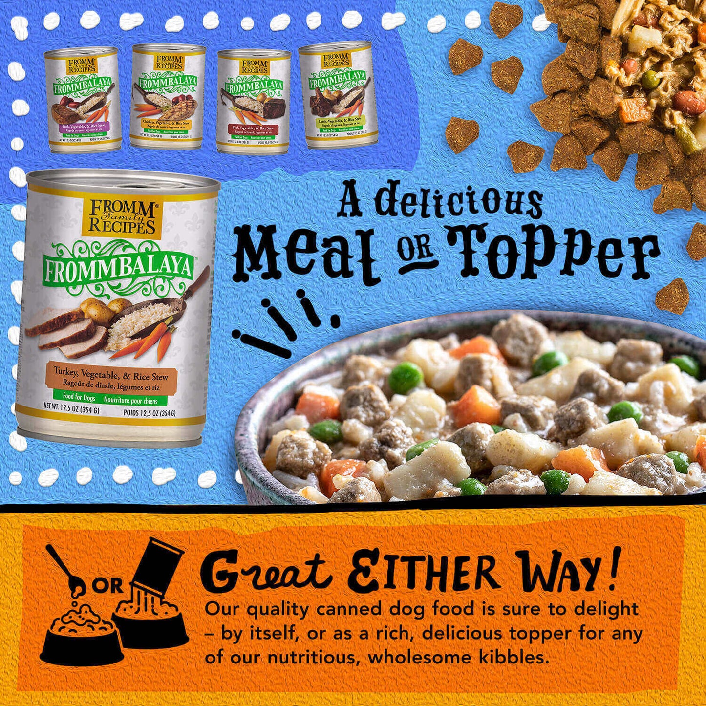 FROMM® FROMMBALAYA™ TURKEY, VEGETABLE, & RICE STEW WET DOG FOOD