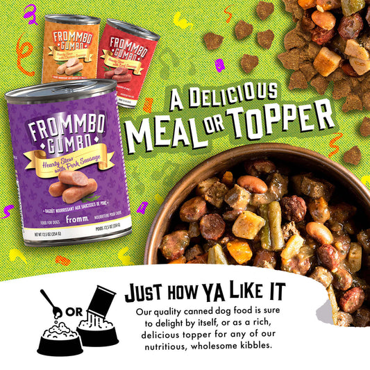 FROMM® FROMMBO™ GUMBO HEARTY STEW WITH PORK SAUSAGE WET DOG FOOD hi
