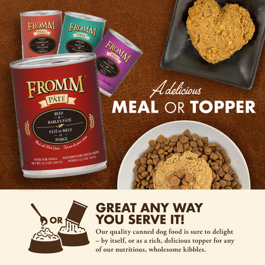 FROMM® BEEF & BARLEY PÂTÉ WET DOG FOOD